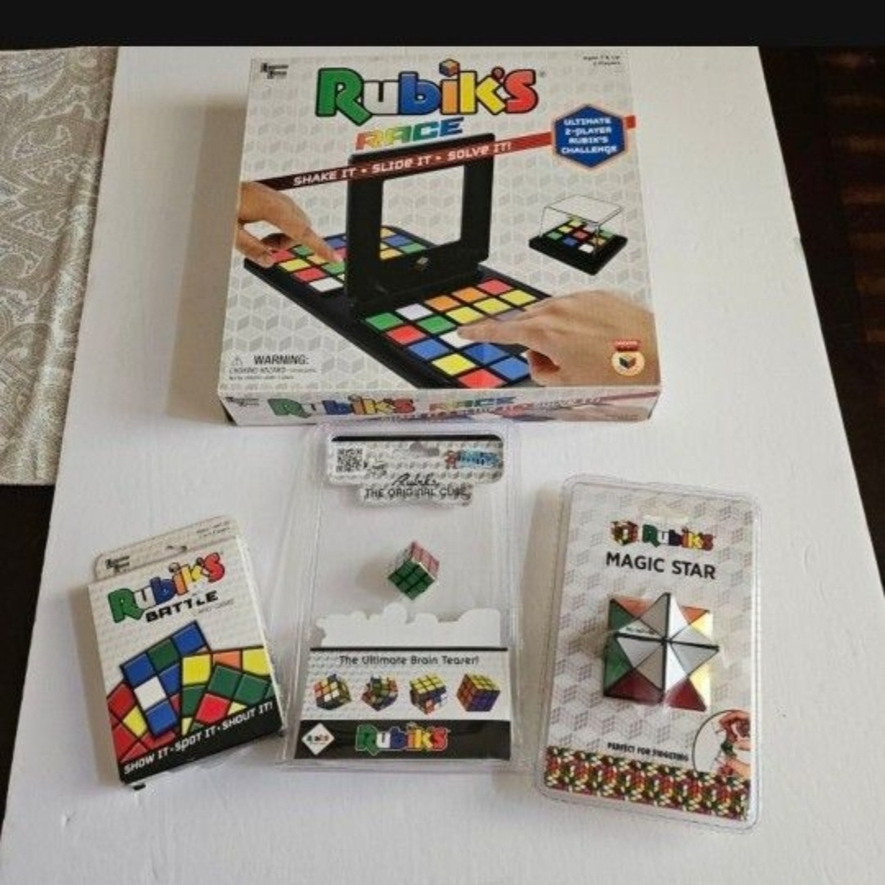 Rubik's Cube Toy  Set Multicolor Puzzle Challenge